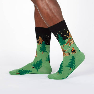 Men's Crew Sock - Sasquatch Camp Out
